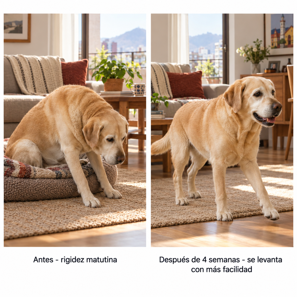 Tu perro no se queja. Sus articulaciones sí se desgastan, desde los 2 años